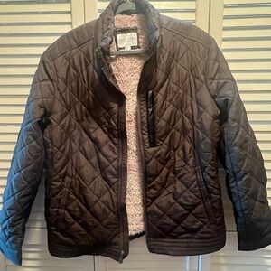 Cole Haan Men’s Dark Brown Quilted Puffer Jacket